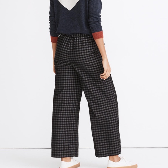 Madewell Huston Button-Front Ankle Pants in Checked Corduroy - Picture 2 of 8